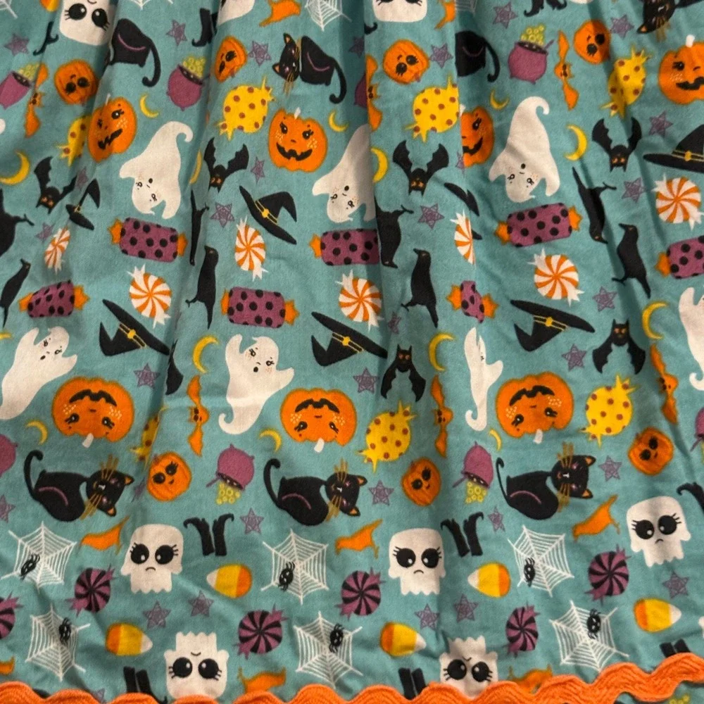 Matilda Jane Girls All Hallows Eve Halloween Dress Mixed Print Gingham 12/18